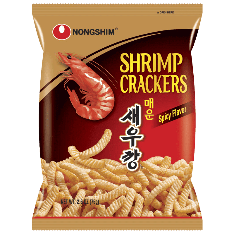 Korean Nongshim Shrimp Crackers – Hot & Spicy Flavor